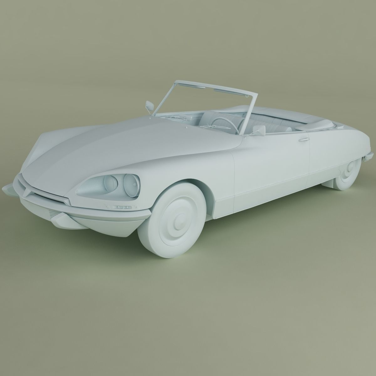 Citroen DS 21 Cabrio 3D model_10
