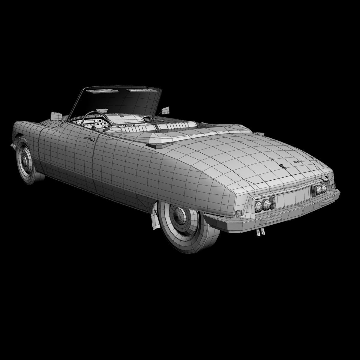 Citroen DS 21 Cabrio 3D model_15
