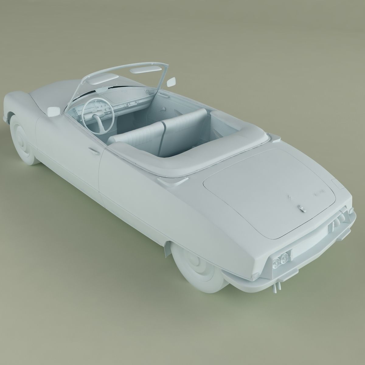Citroen DS 21 Cabrio 3D model_12
