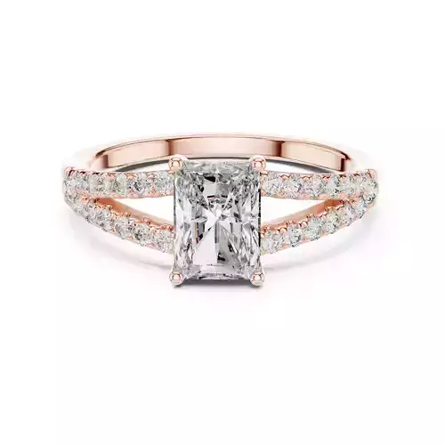 Radiant Diamond Solitaire Ring