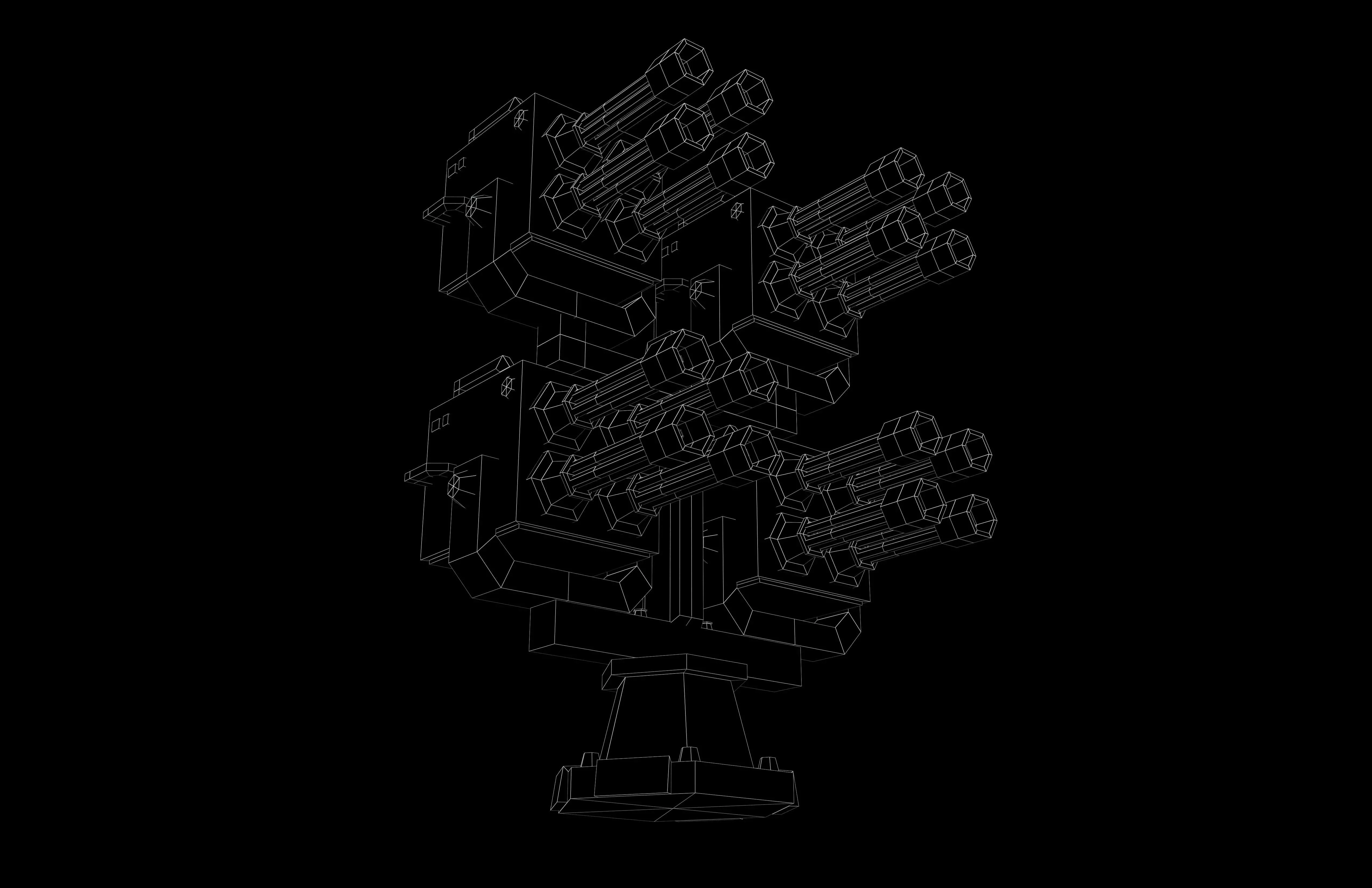 Tower Defence Mechanical v7 003 Low-poly 3D model_7