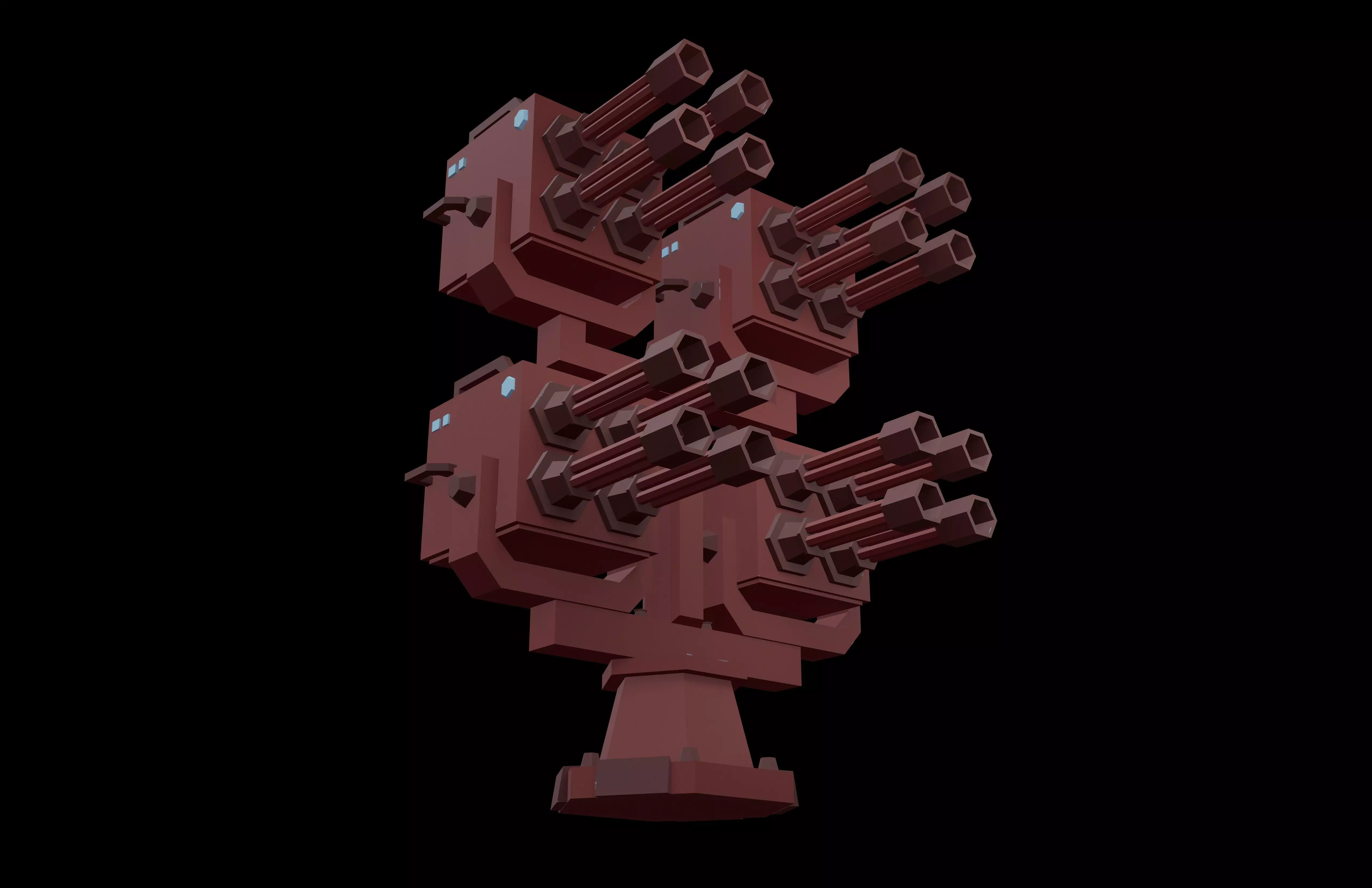 Tower Defence Mechanical v7 003 Low-poly 3D model_2