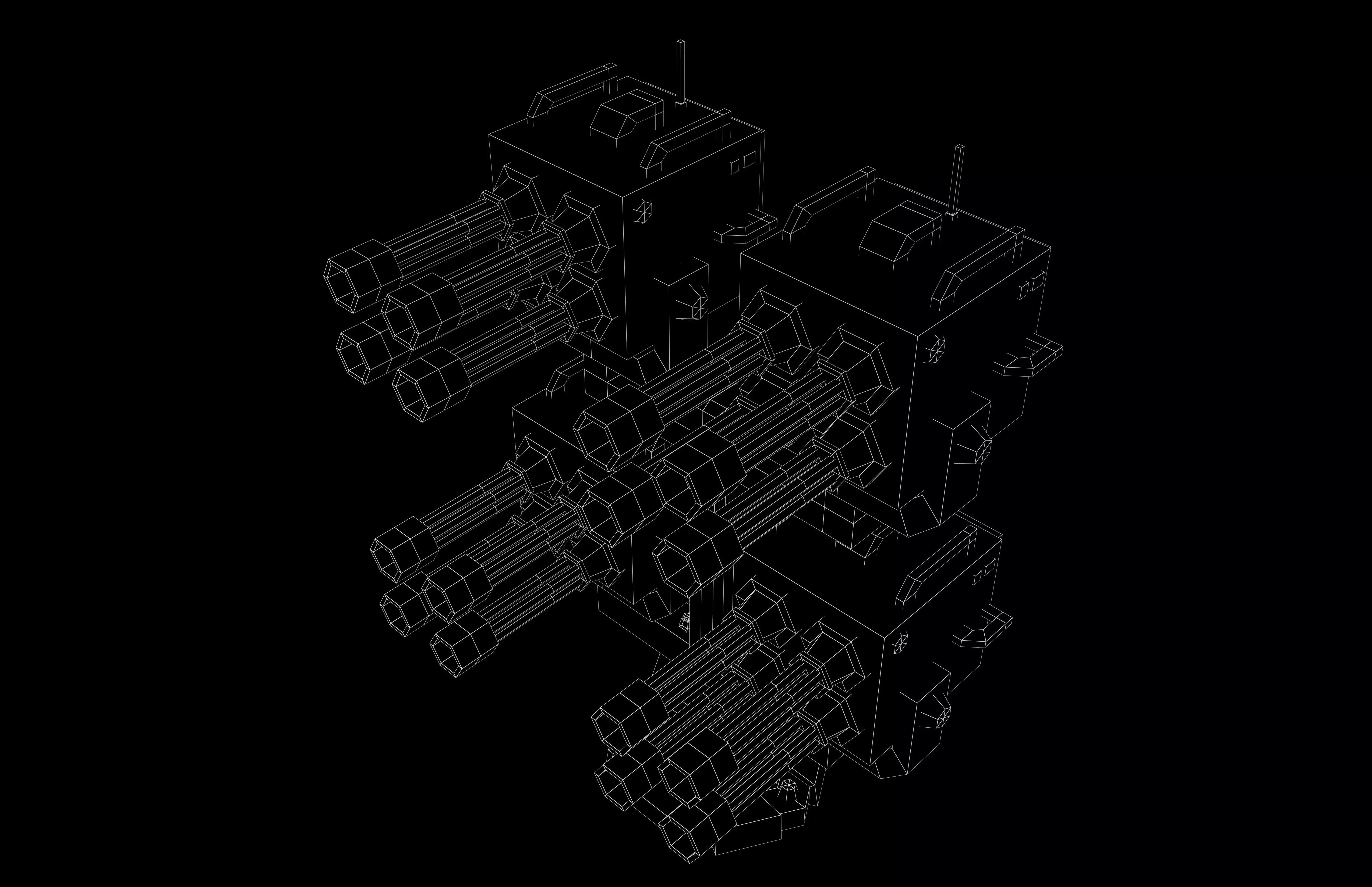 Tower Defence Mechanical v7 003 Low-poly 3D model_6