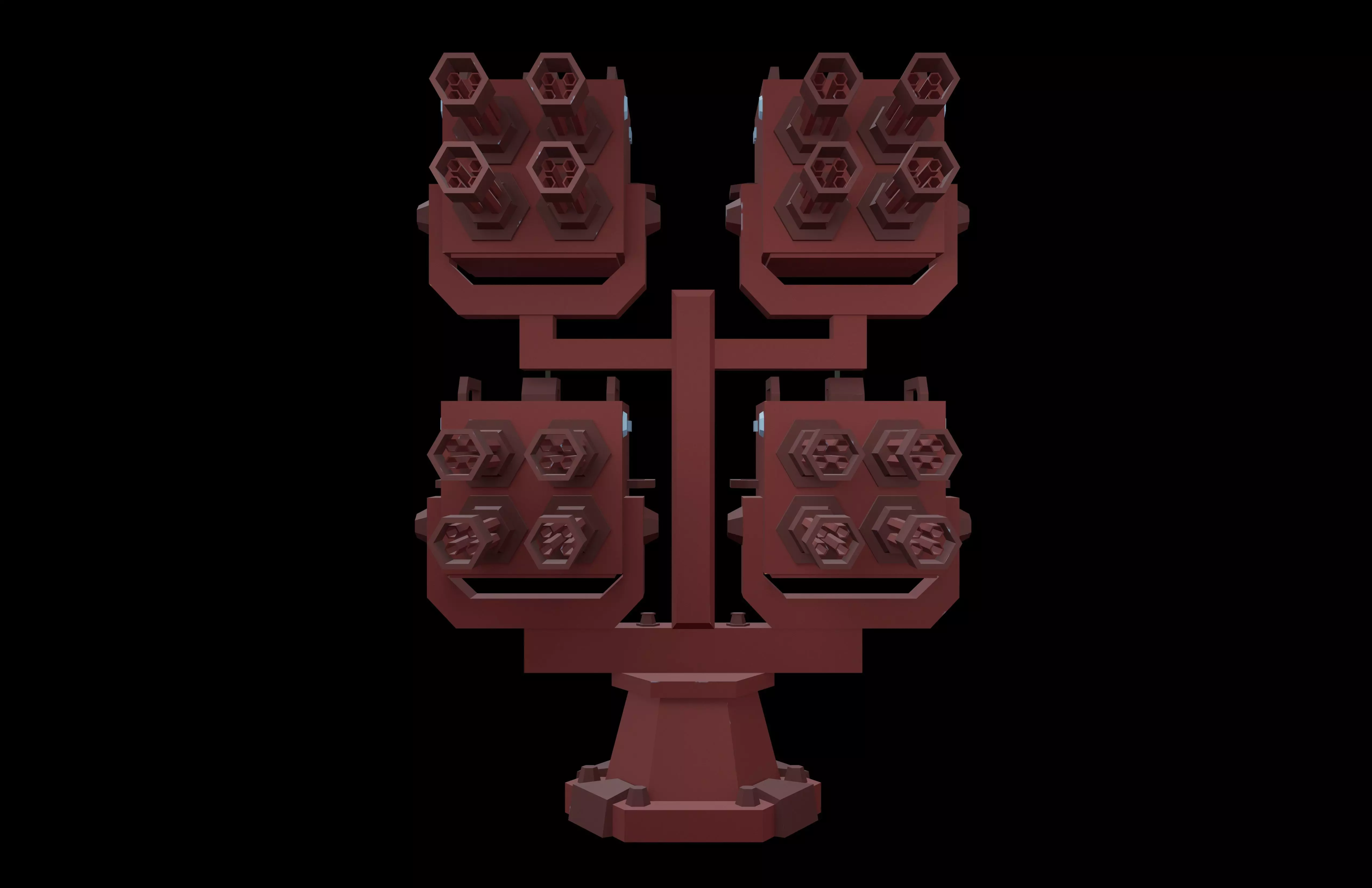 Tower Defence Mechanical v7 003 Low-poly 3D model_1