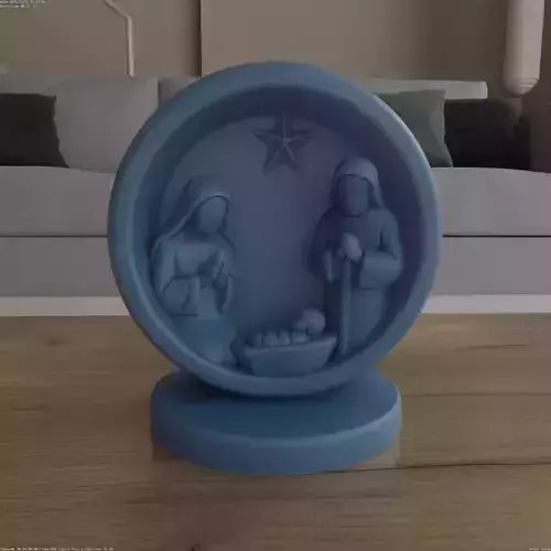 Minimalist Nativity Scene STL for 3D Printing