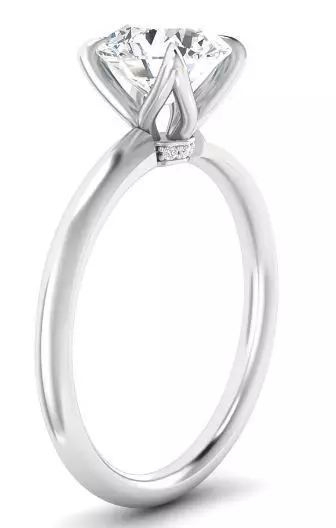 Round Solitaire Ring 3D print model_13