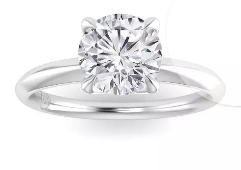 Round Solitaire Ring 3D print model_16