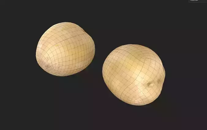 Patato M16 Low-poly 3D model 7