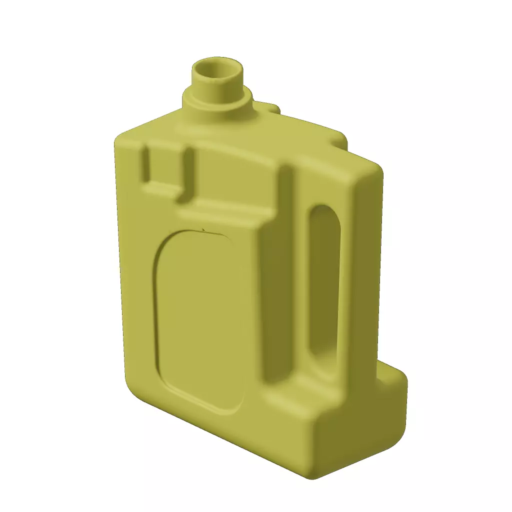 Plastic Premium Engine Oil Can 3D model_0