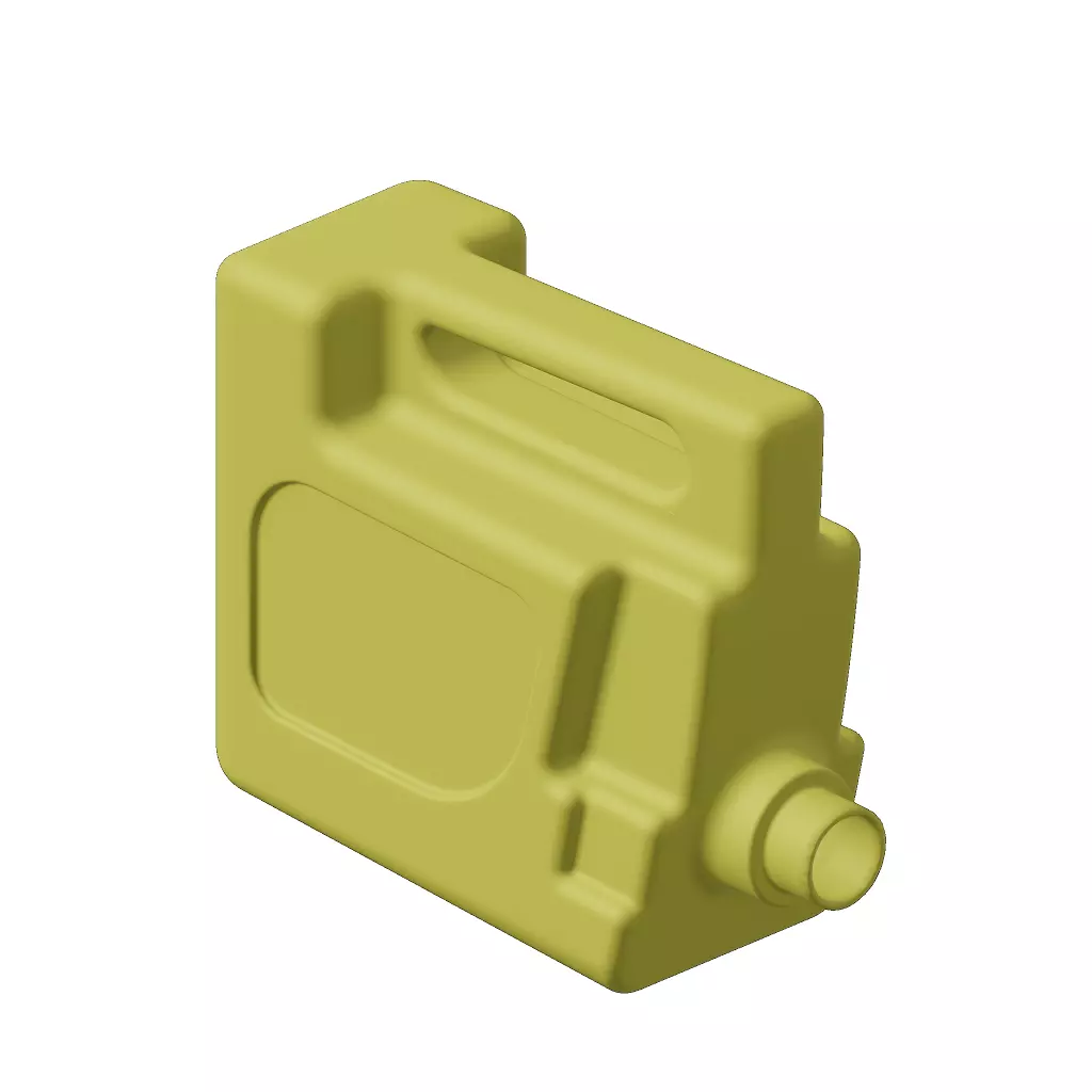 Plastic Premium Engine Oil Can 3D model_3