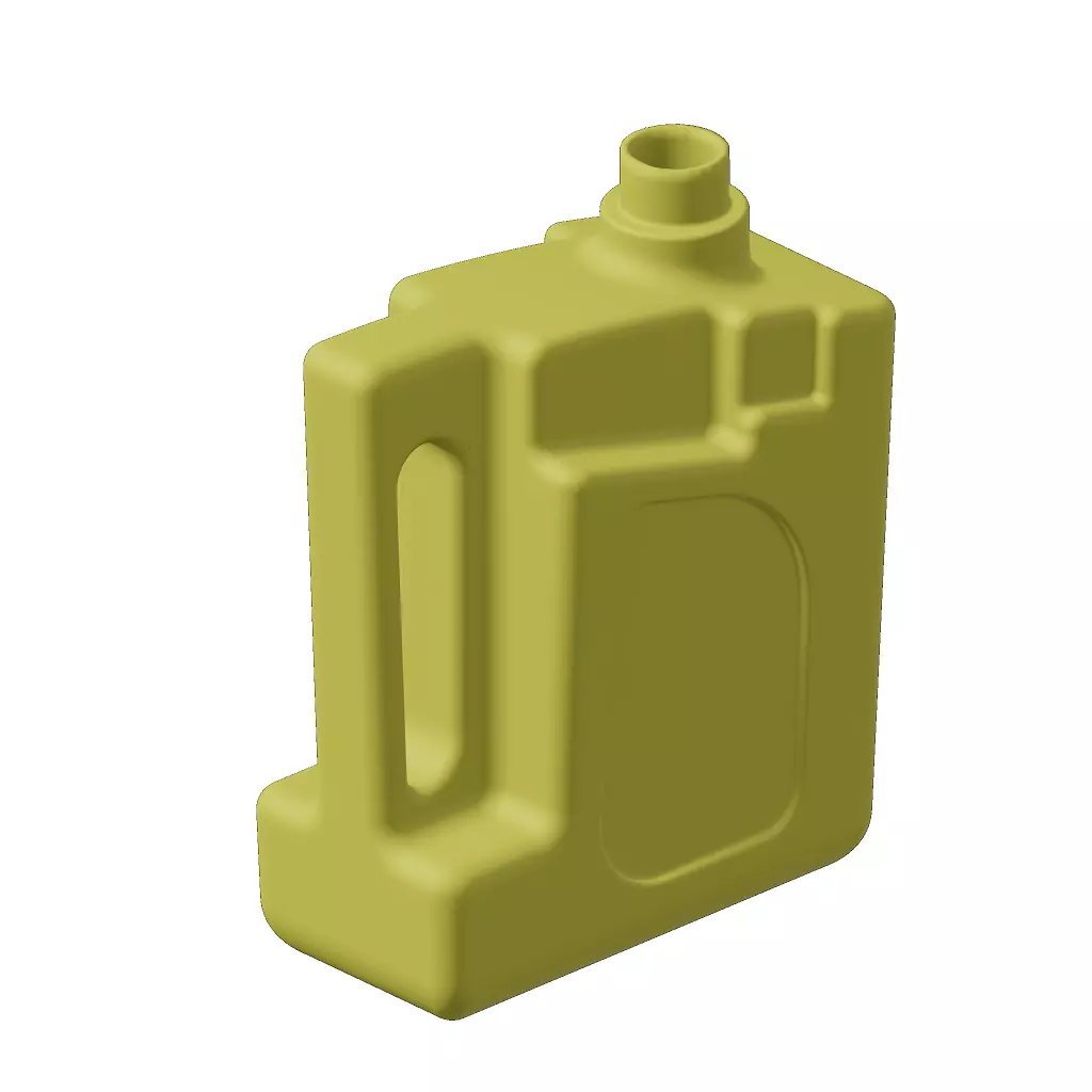 Plastic Premium Engine Oil Can 3D model_1