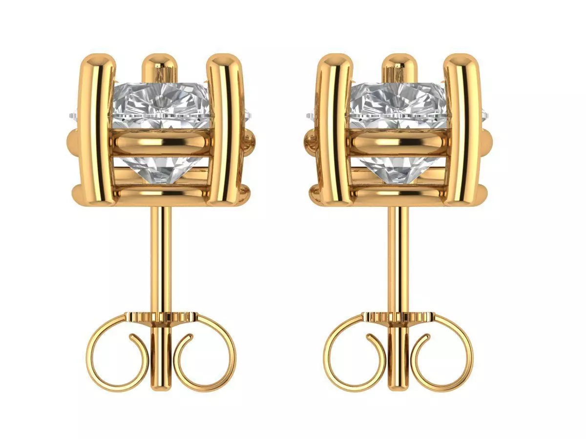 Pear Antiq Earings 3D print model_2