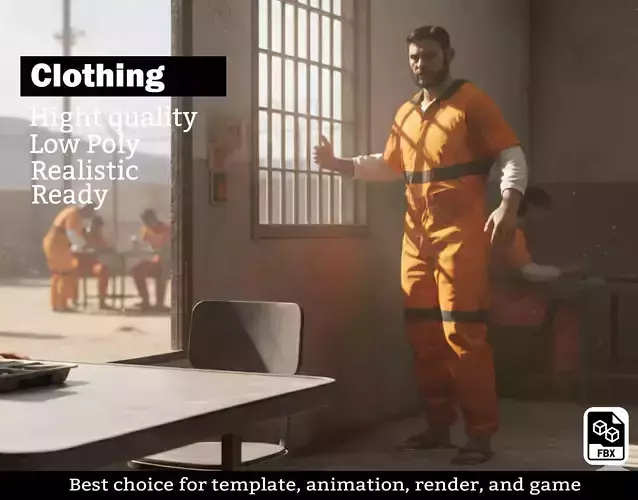 Prisoner Jumpsuit - Realistic Outfit