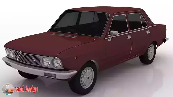 fiat 132 out no interior 3ds max 
