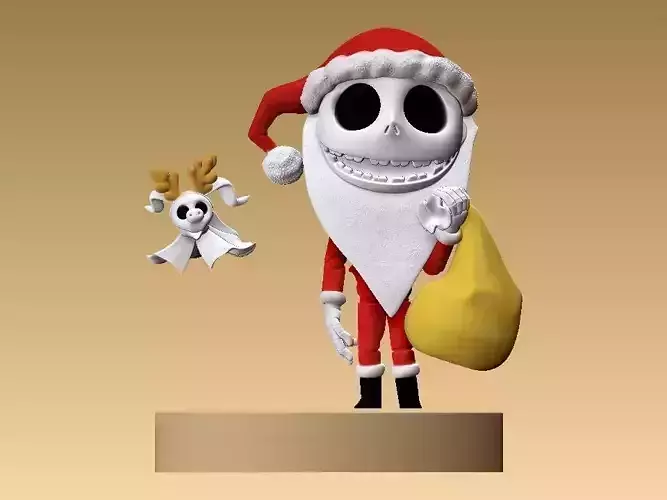 Jack Skellington Xmas and Ghost Dog Zero