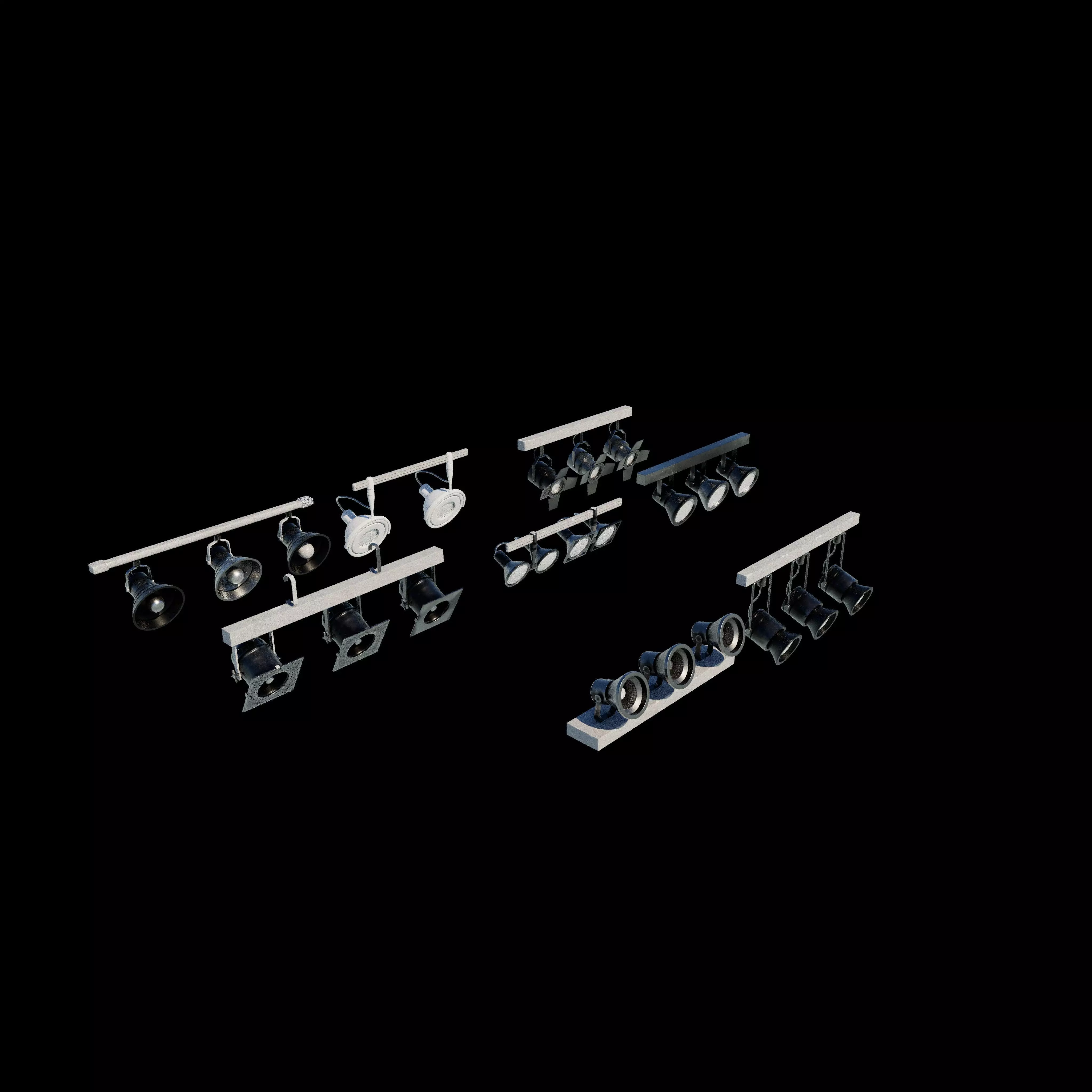 stage light set 3D model_10