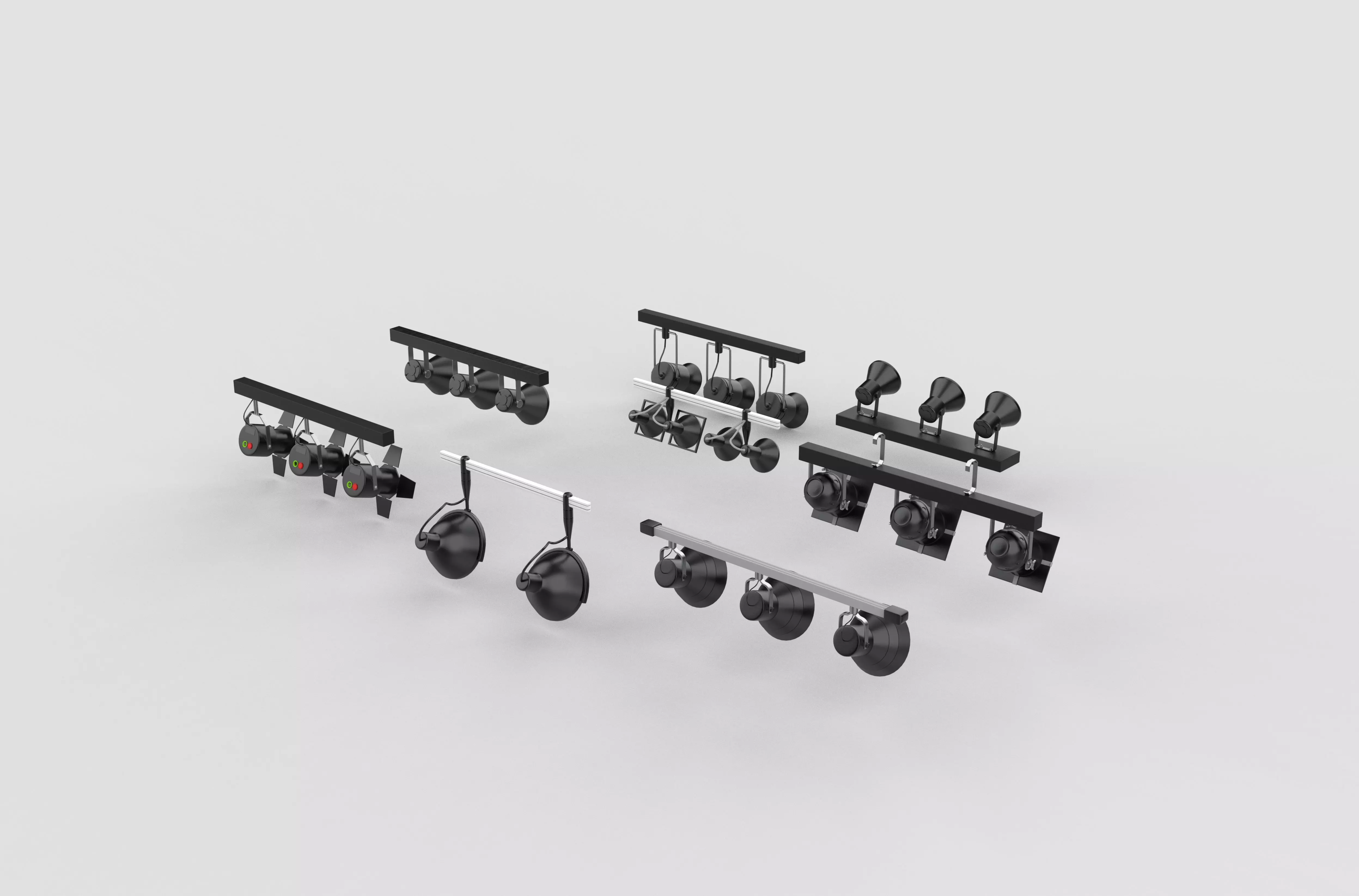 stage light set 3D model_5