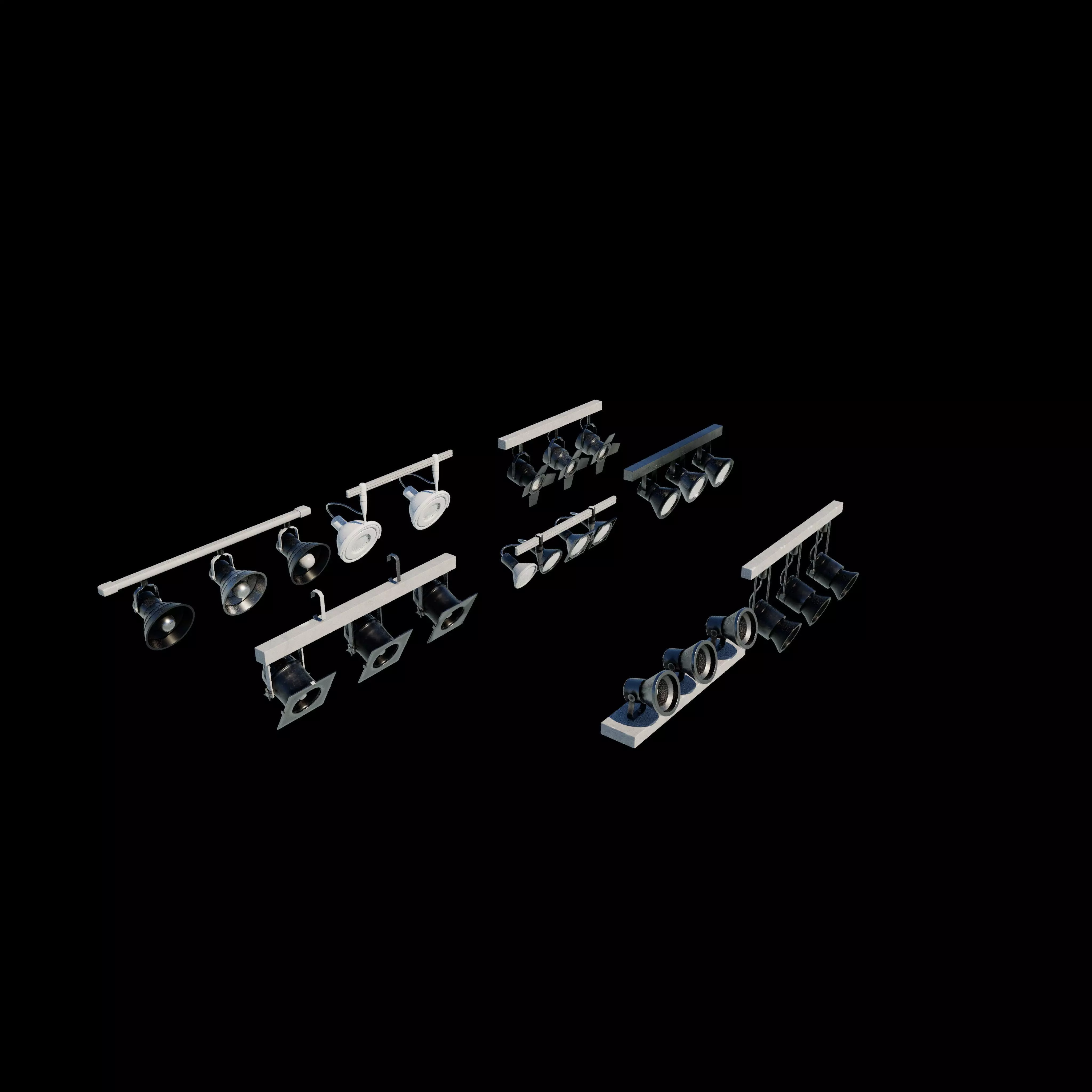 stage light set 3D model_9