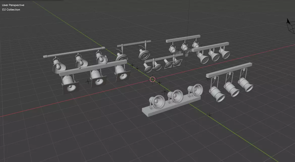 stage light set 3D model_13