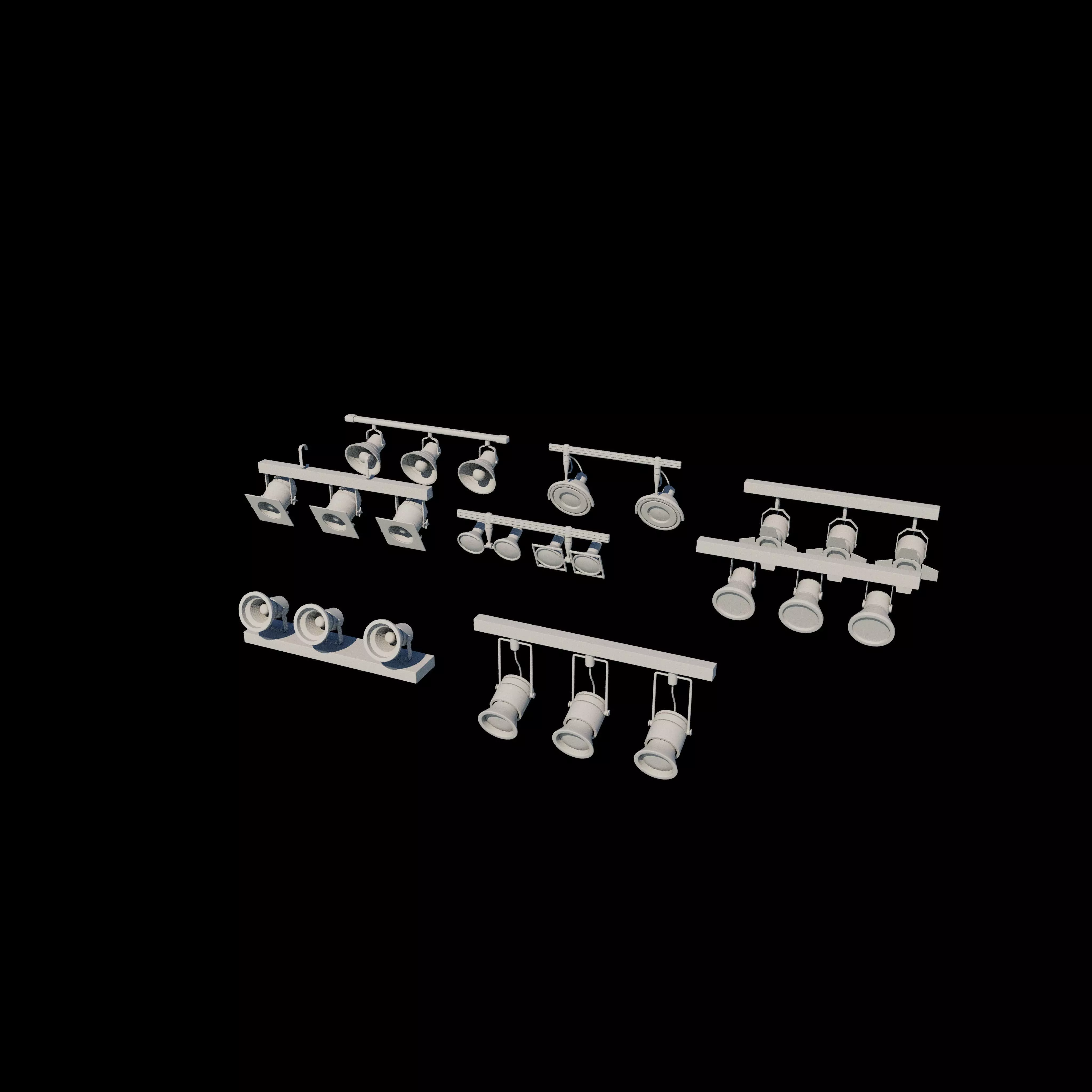 stage light set 3D model_12