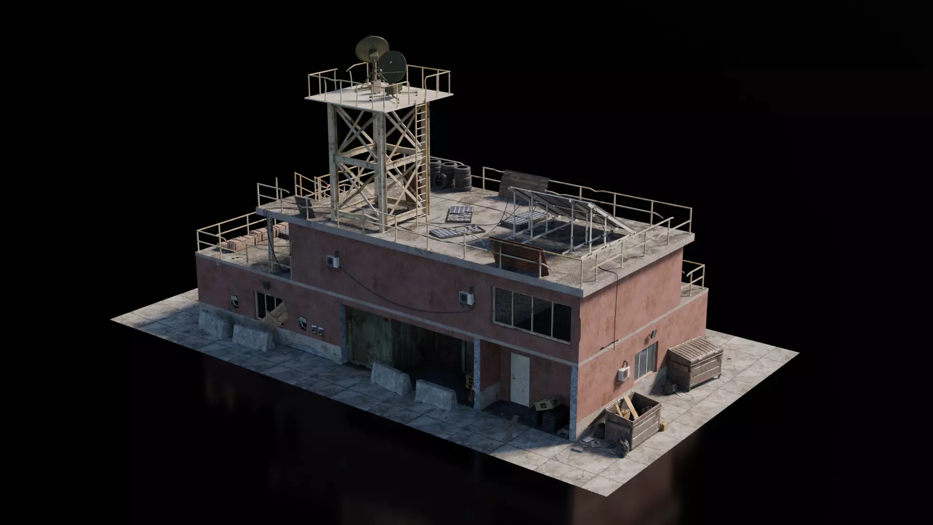 Warzone - Office Builld 3D model_1