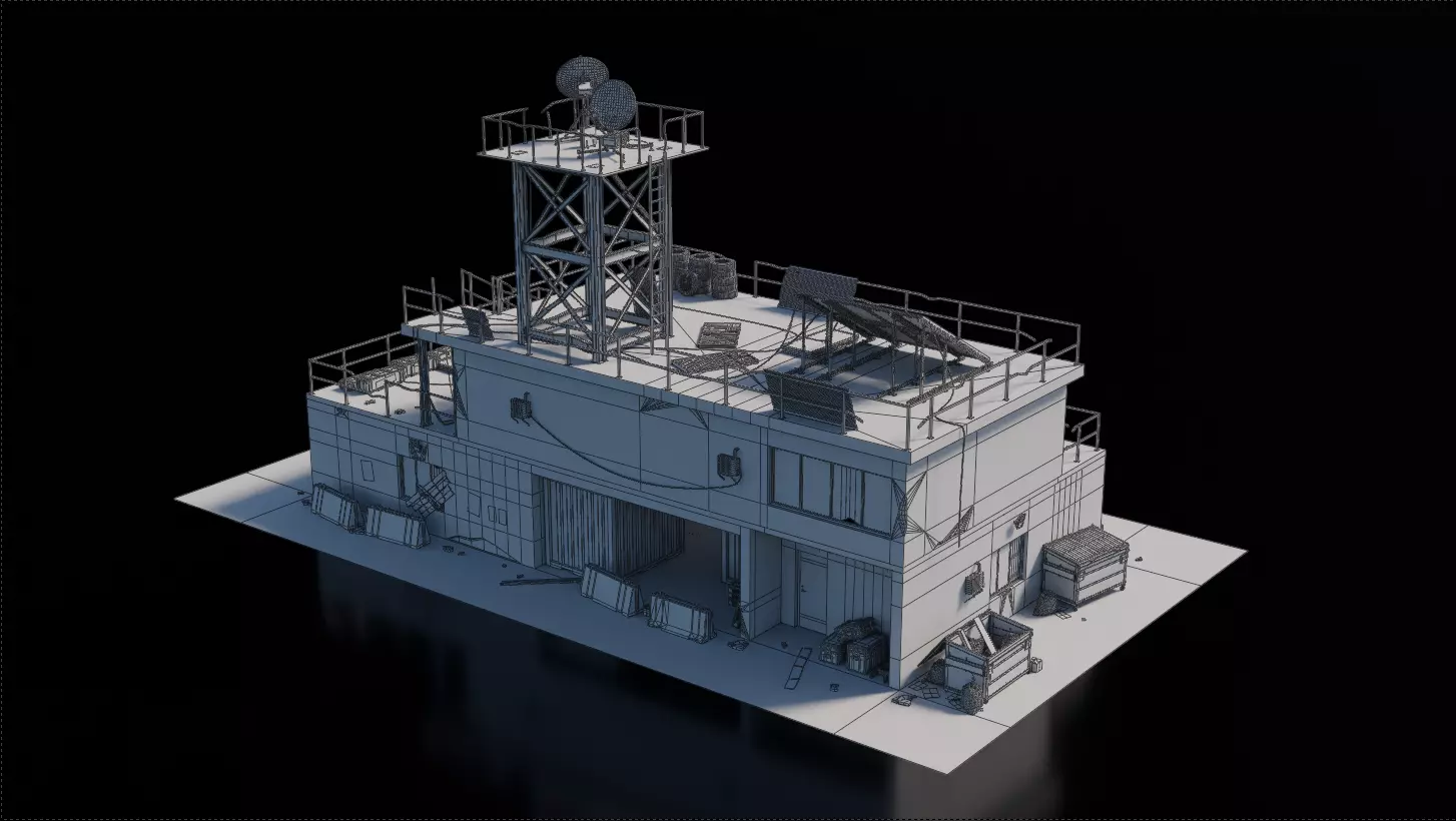Warzone - Office Builld 3D model_5