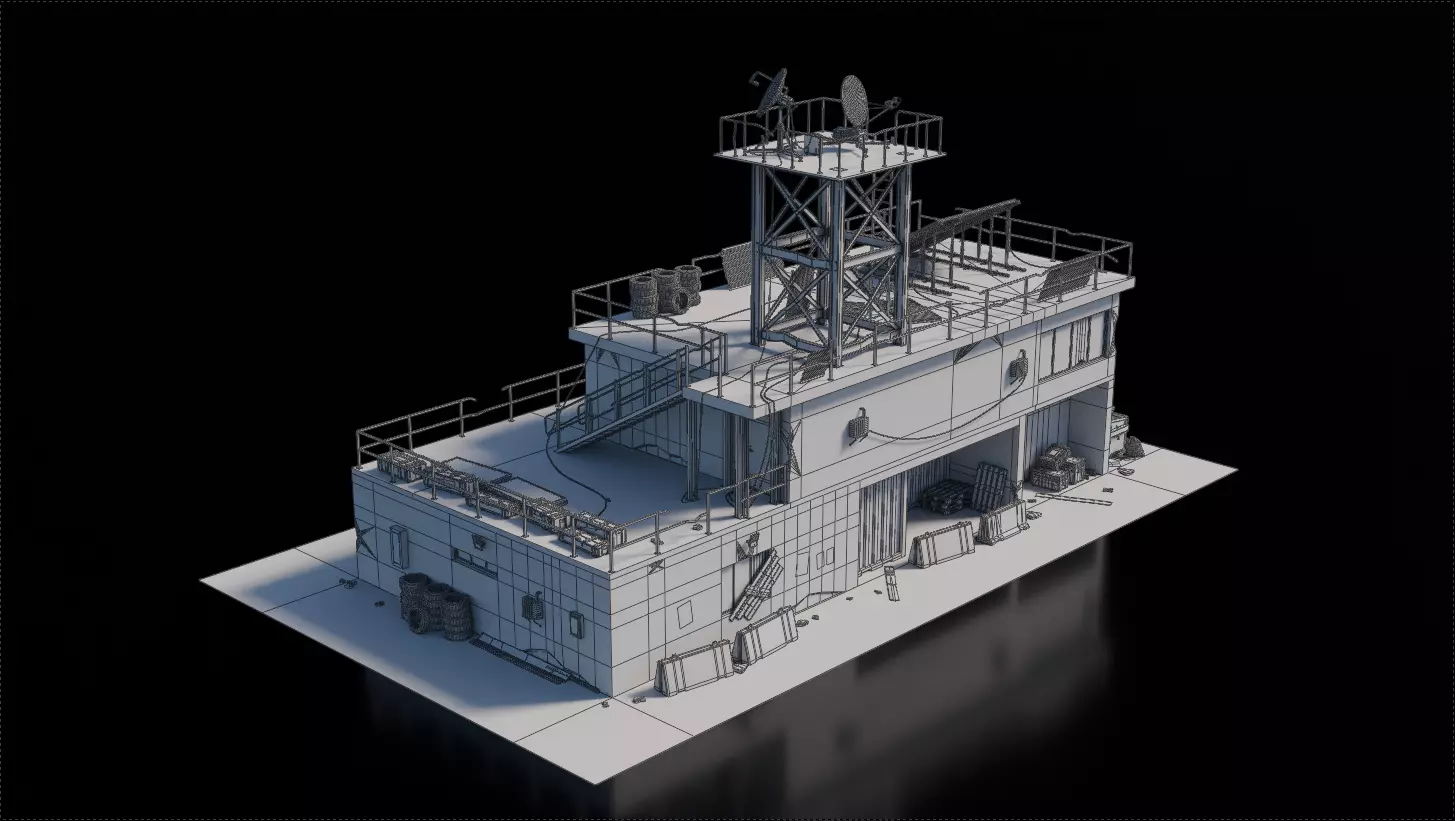 Warzone - Office Builld 3D model_6