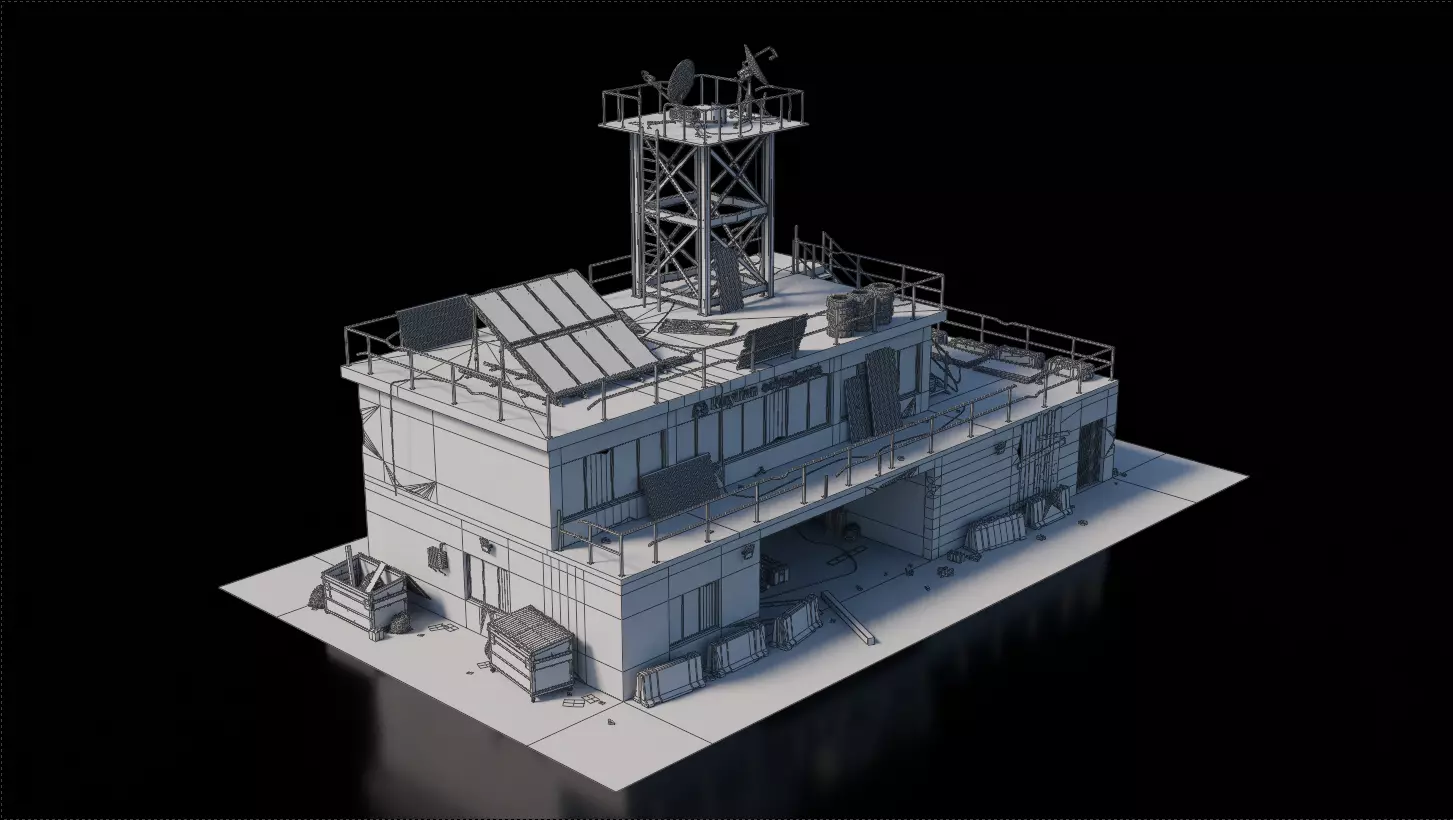 Warzone - Office Builld 3D model_7