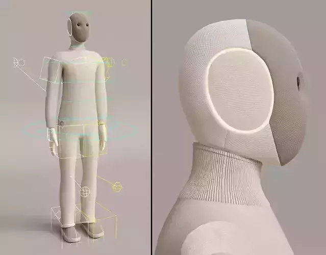 NEO Robot - Low and High Poly 3D model