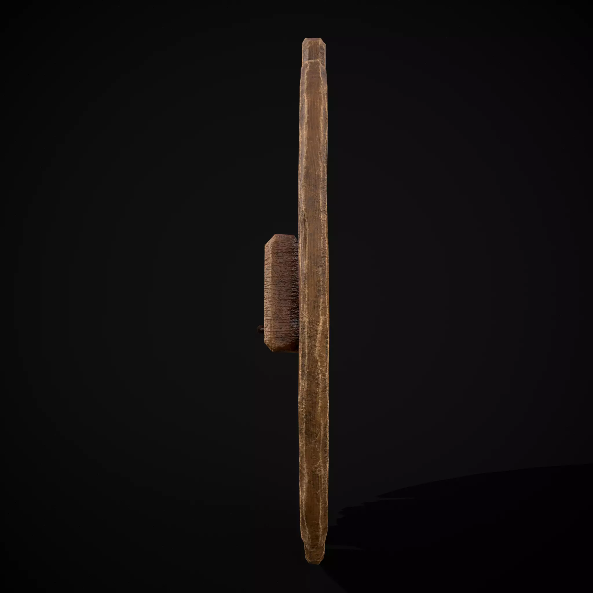 BW Norse Skull Coat of Arms Low-poly 3D model_7