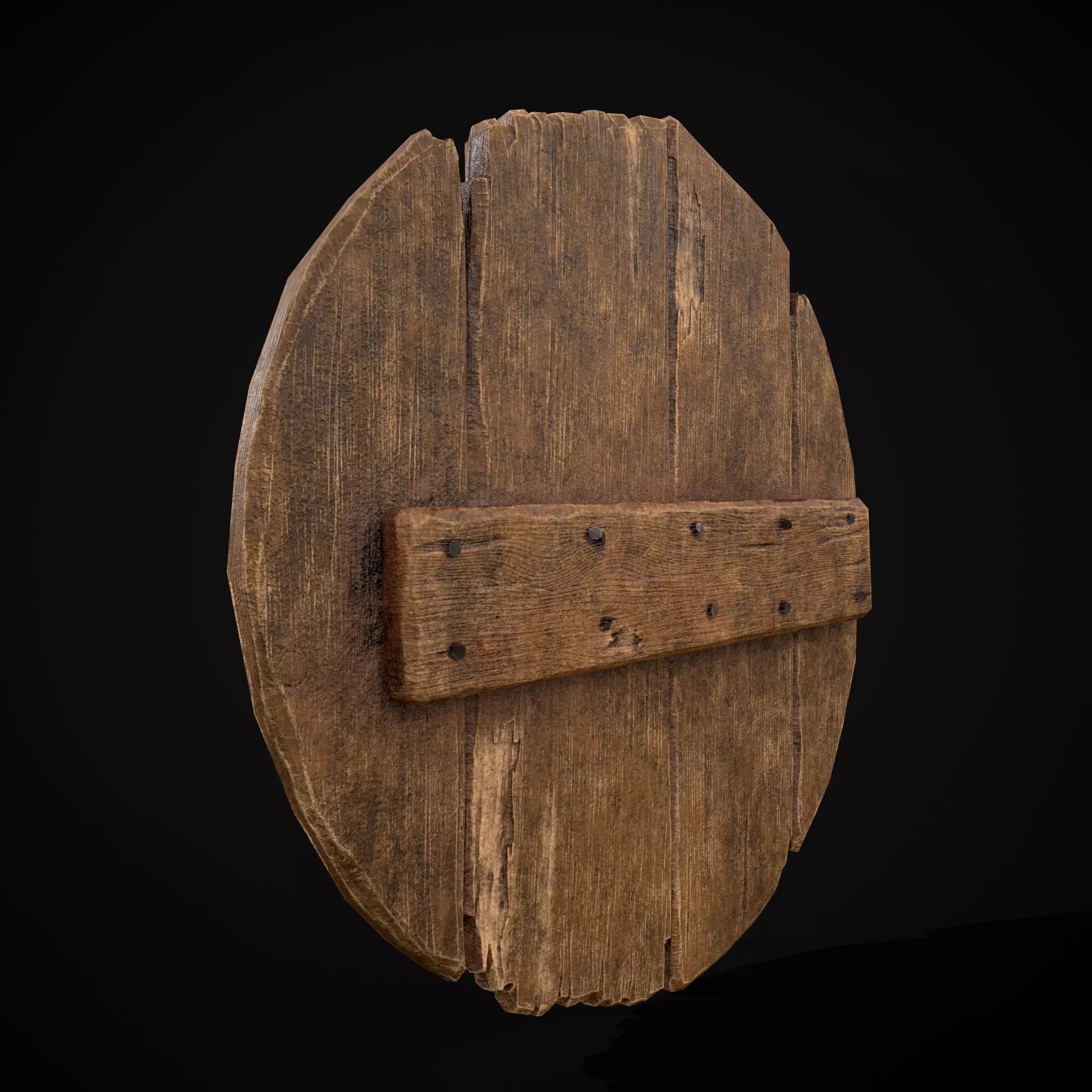 BW Norse Skull Coat of Arms Low-poly 3D model_13