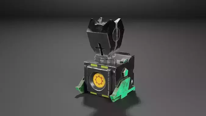 Device satelite generator vol2 Low-poly 3D model