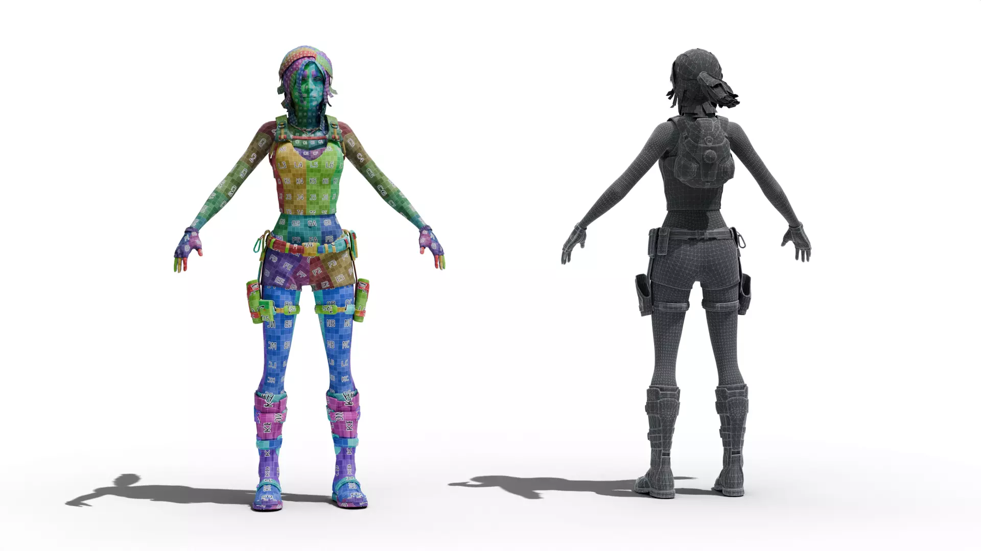 Lara Croft Tomb Raider Low-poly 3D model_10