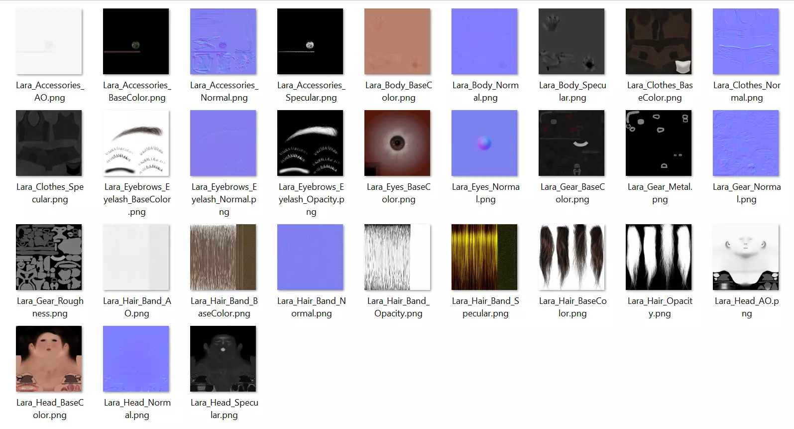 Lara Croft Tomb Raider Low-poly 3D model_4