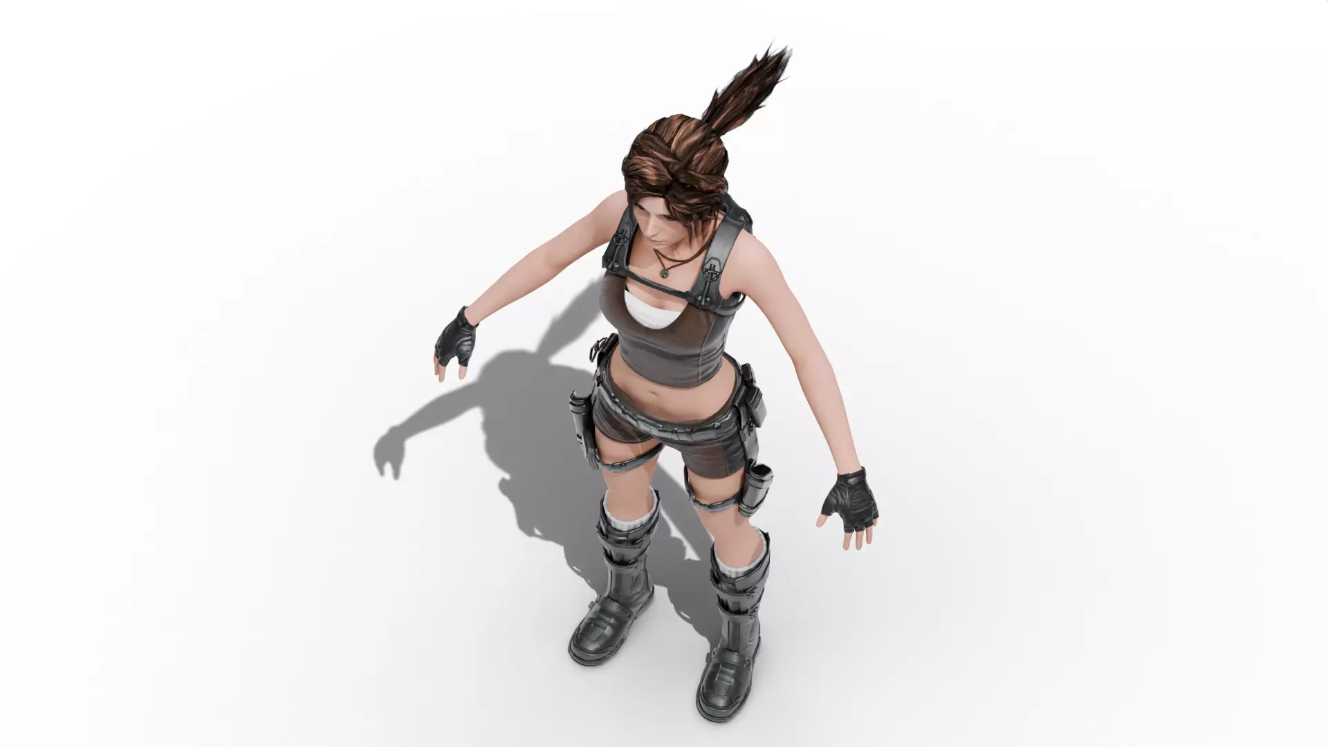 Lara Croft Tomb Raider Low-poly 3D model_5