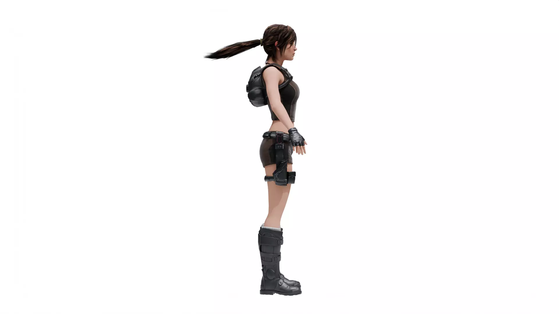 Lara Croft Tomb Raider Low-poly 3D model_3