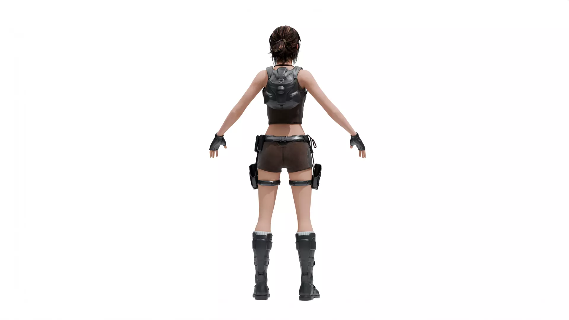 Lara Croft Tomb Raider Low-poly 3D model_2