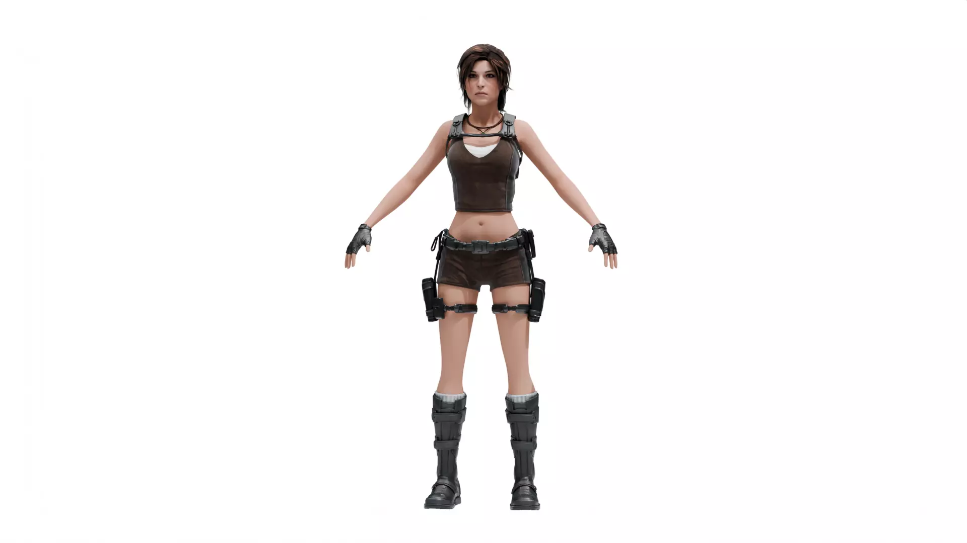 Lara Croft Tomb Raider Low-poly 3D model_0