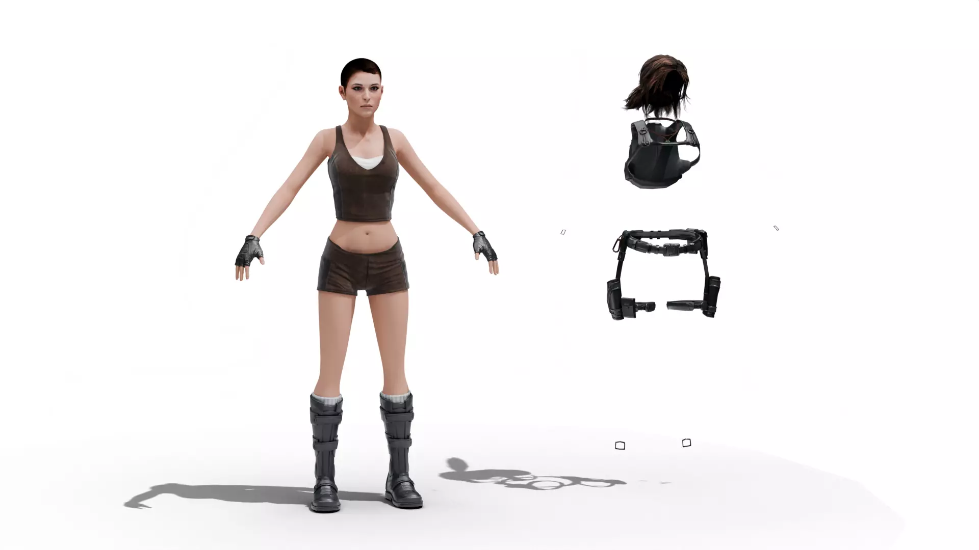 Lara Croft Tomb Raider Low-poly 3D model_8