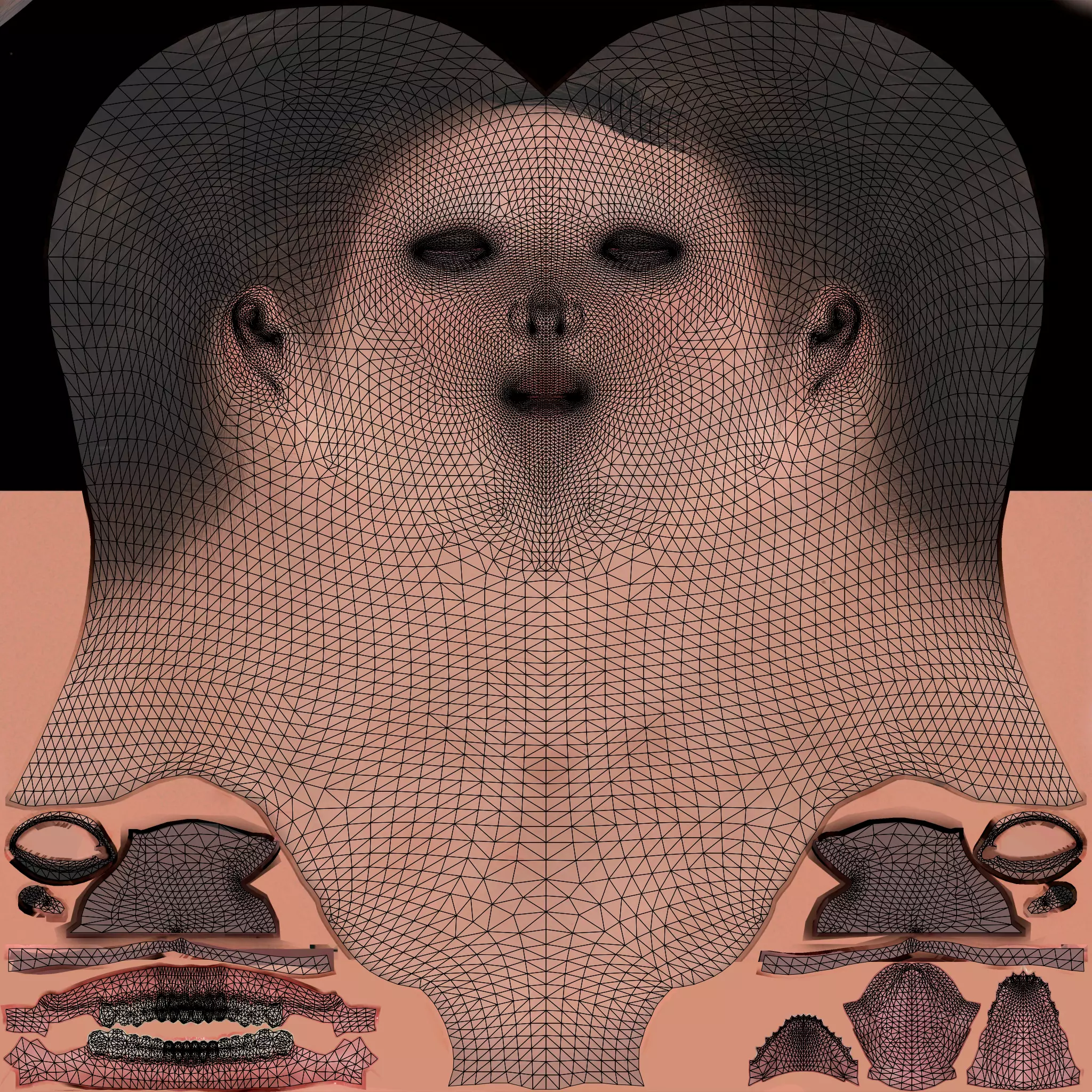 Lara Croft Tomb Raider Low-poly 3D model_7