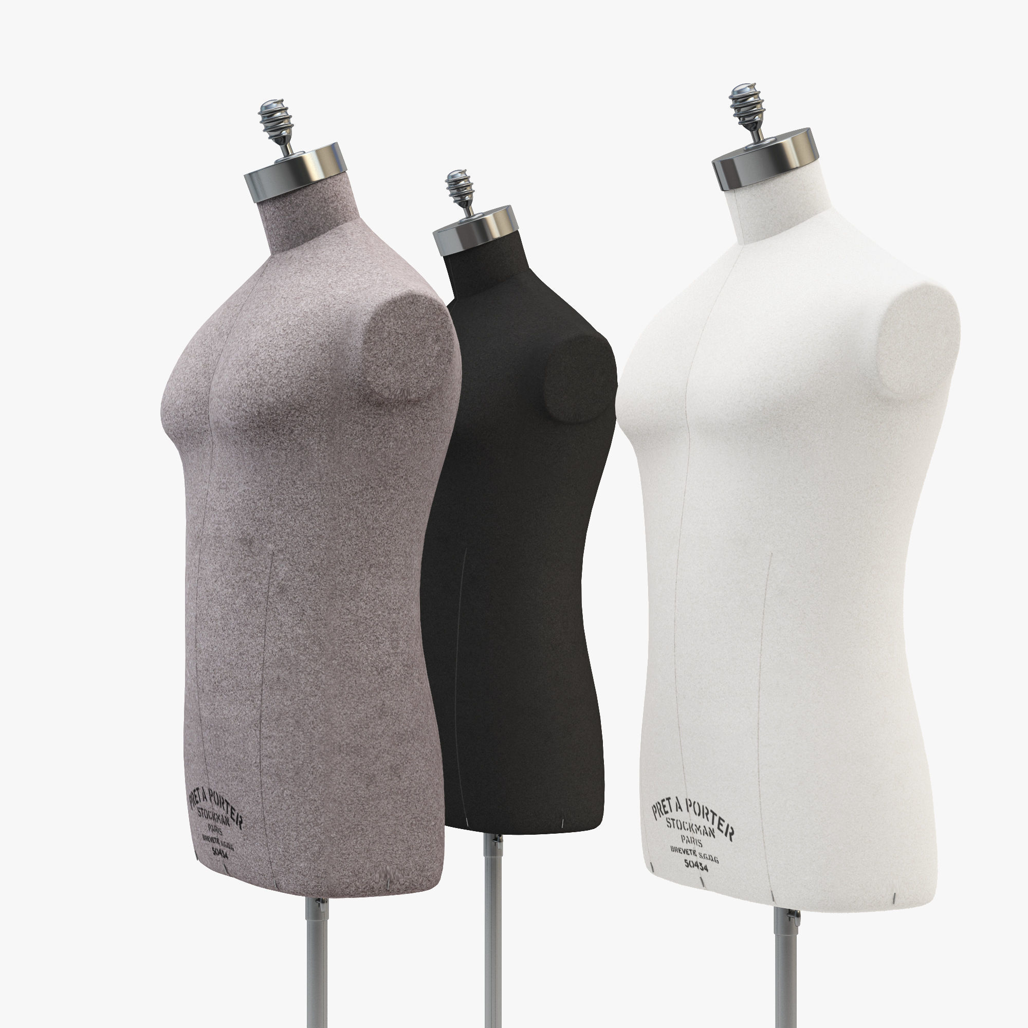 Stockman Mannequin Male 3D model_16