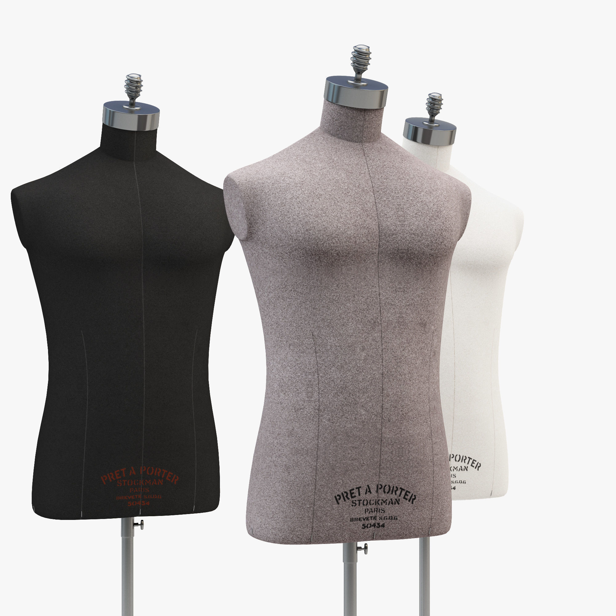 Stockman Mannequin Male 3D model_3