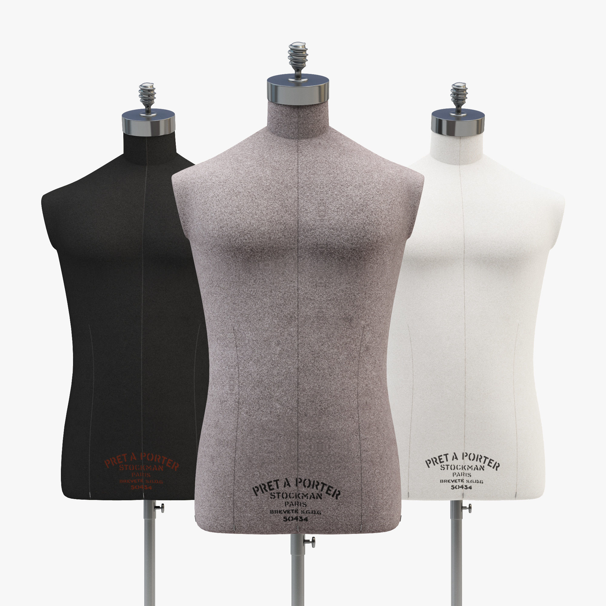 Stockman Mannequin Male 3D model_19