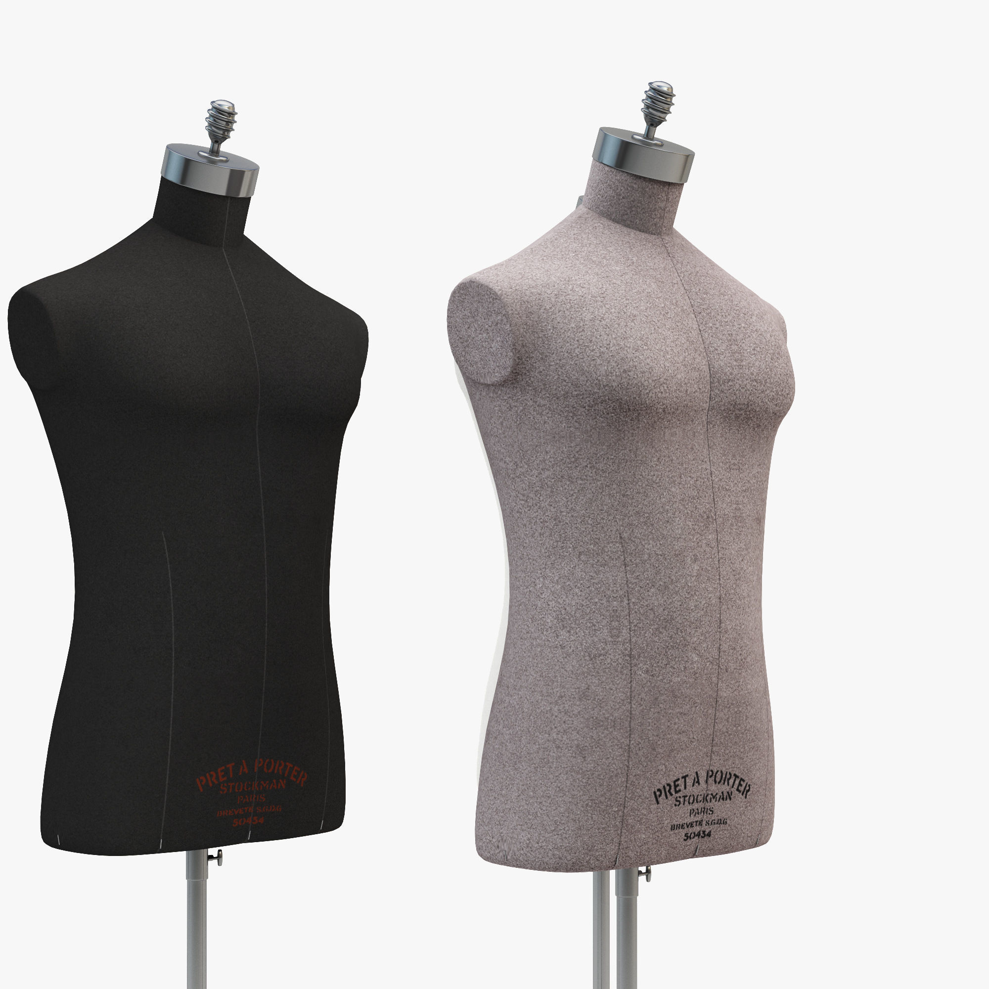 Stockman Mannequin Male 3D model_2