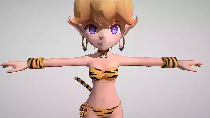 Primm - Tiger Skin - The Daughter Of Elman - Secret Of Mana