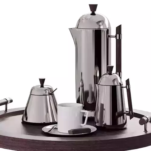 N31 Coffee Ritual Scene  Tray Press Creamer