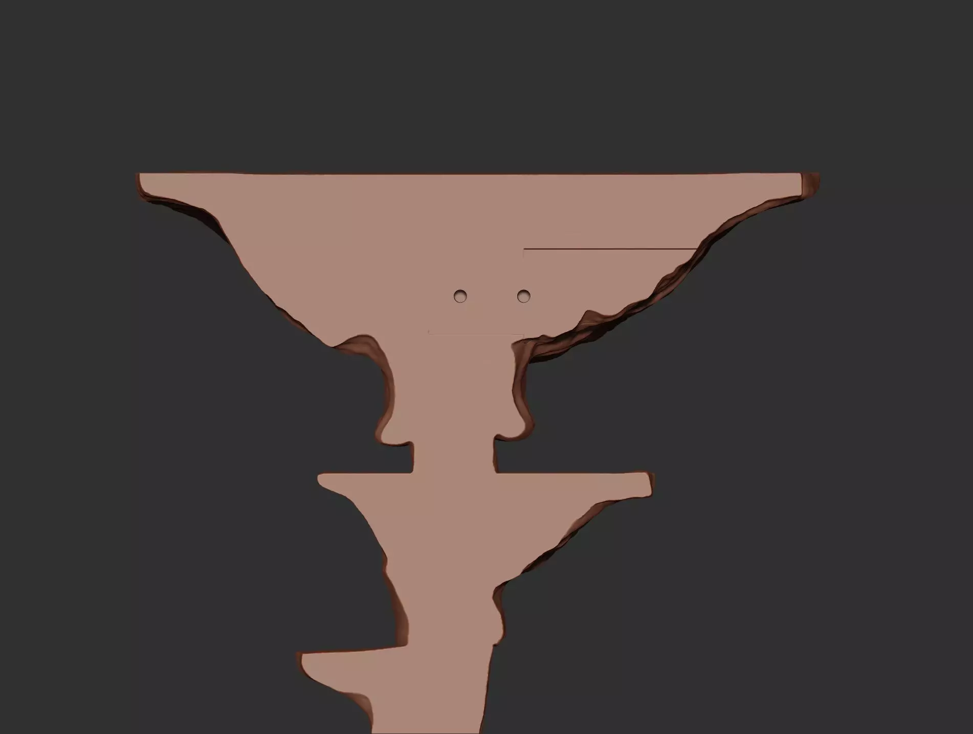 Mushroom Shelf Printable 2 3D print model_7