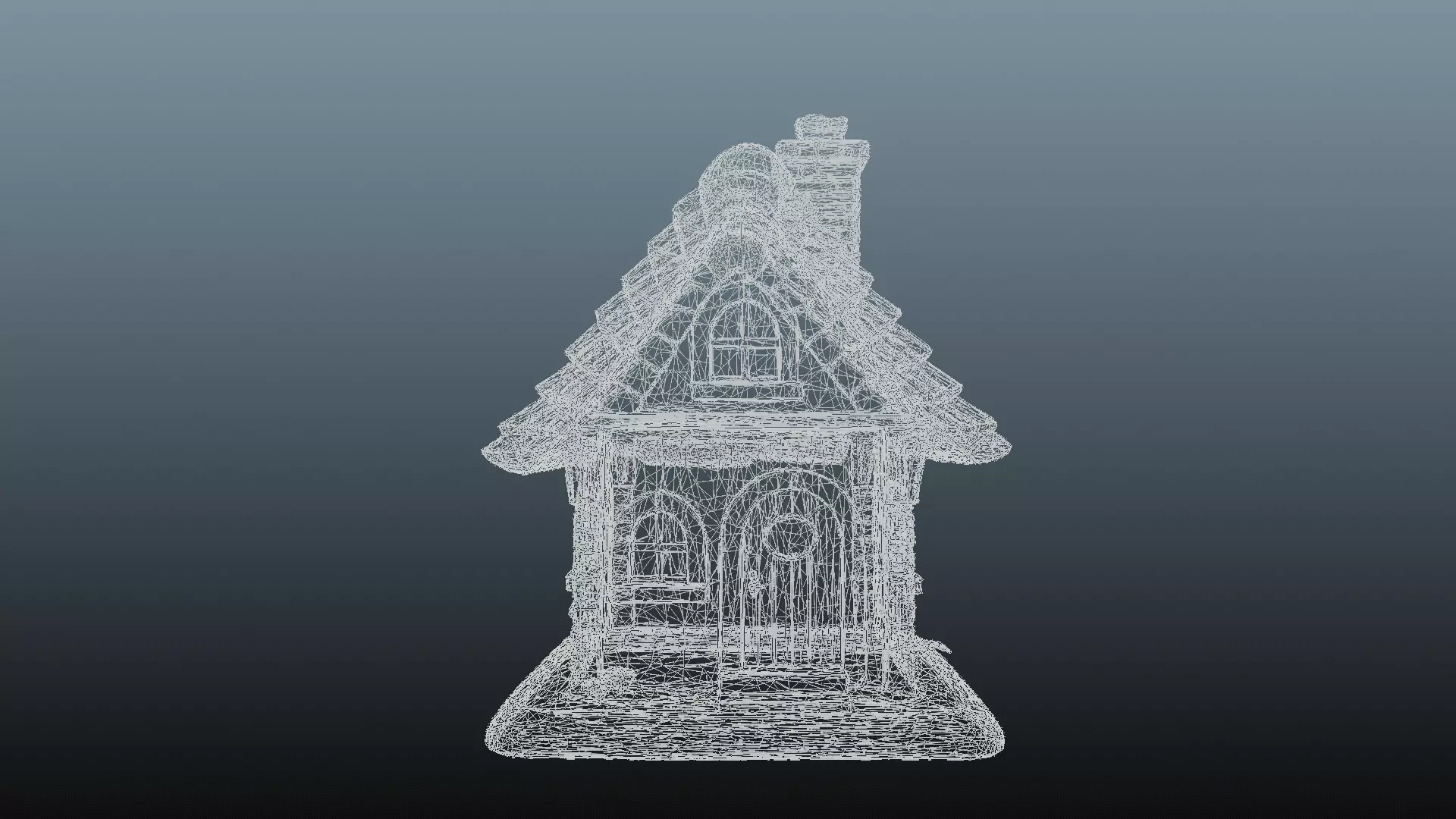 Mediaval fantasy house  3D model_10
