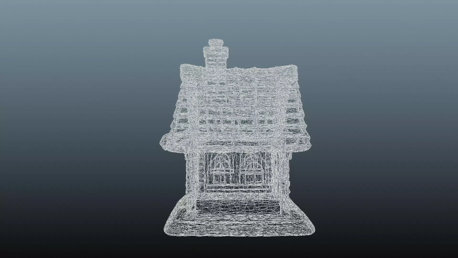 Mediaval fantasy house  3D model_13