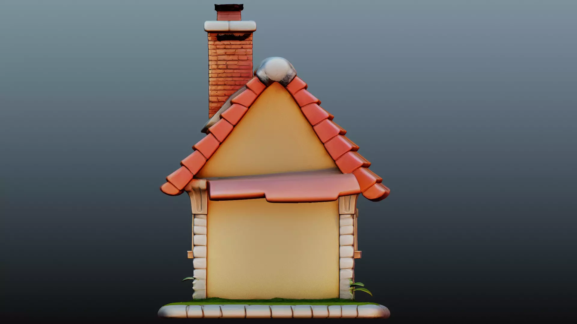 Mediaval fantasy house  3D model_5